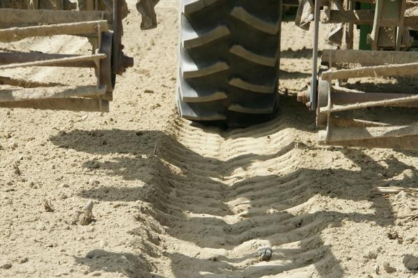 Soil compaction from heavy machinery.