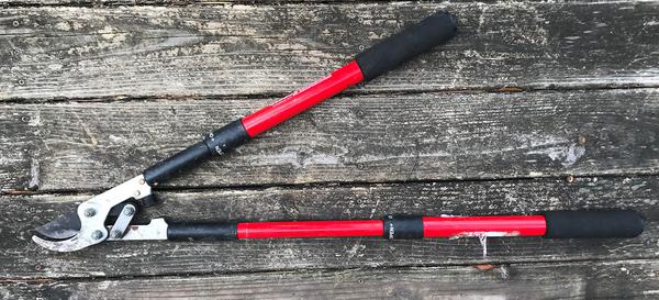 Bypass loppers with telescoping handles