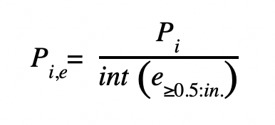 Figure G. Precipitation depth formula.