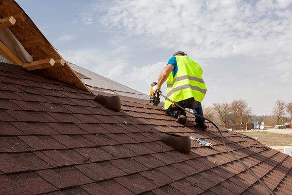 Roofing a home