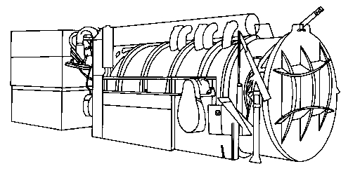 Drawing of a vacuum cooler