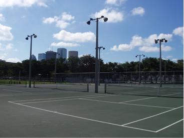 Medium tennis courts.