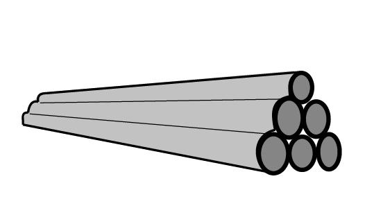 Illustration of pulpwood