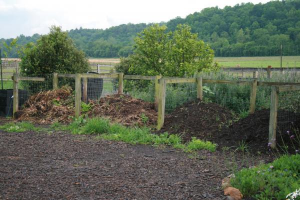 aging manure open pile