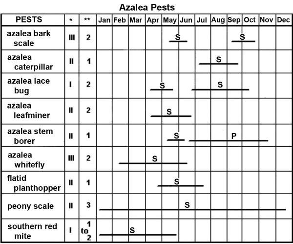 Thumbnail image for Azalea Pest Management Calendar