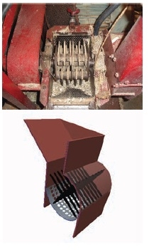 hammer mill’s knife and screen
