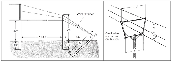 Illustration of brace assembly and dimensions