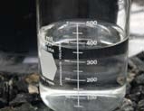 Beaker of water measure 350 mL.