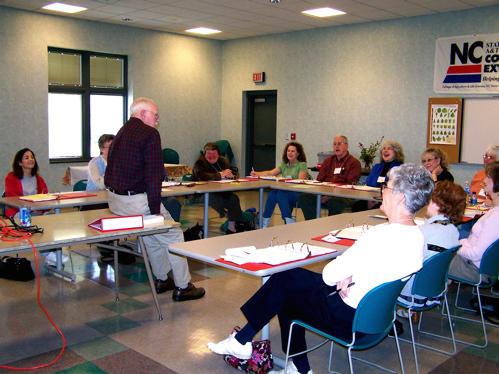 Photo of master gardeners in Rutherford County training