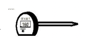 sketch of thermometer with digital readout