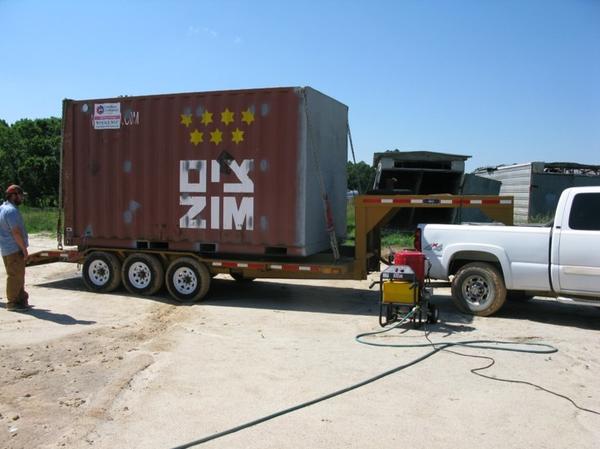 Modified shipping container