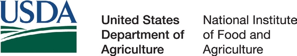 Logo for United States Department of Agriculture (USDA), National Institute of Food and Agriculture.