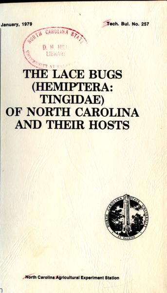 Thumbnail image for The Lace Bugs (Hemiptera: Tingidae) of North Carolina and Their Hosts