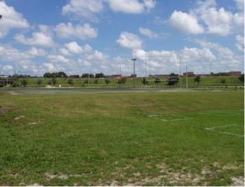 Football field.