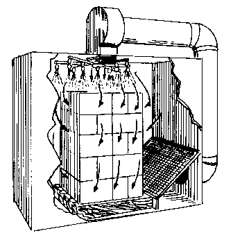 Figure 3. Cut-away view of a hydro-air-cooling hydrocooler.