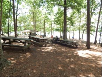 Large picnic area.
