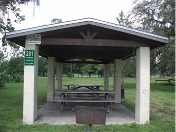 Small picnic shelter.