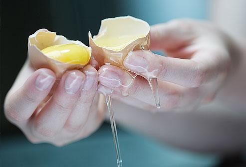 Wash hands after handling raw eggs.