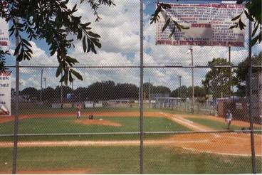 Large softball/baseball field.