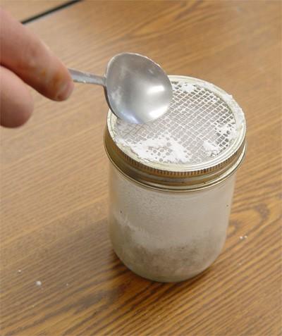 sugar shake jar with mesh lid